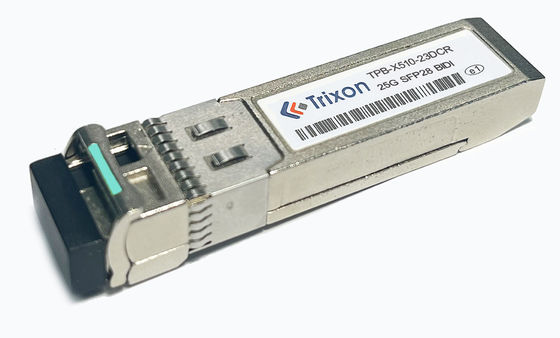comprare Trasmettitore BIDI TX1270nm RX1310nm 25G SFP28 con distanza di 10 km TPB-X510-23DCR fabbricazione online