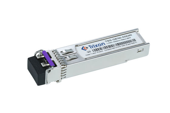 TSS-GE50-55DIR Industrial 1.25G 50km 1550nm SFP Hot Pluggable Transceiver Module con supporto DDMI